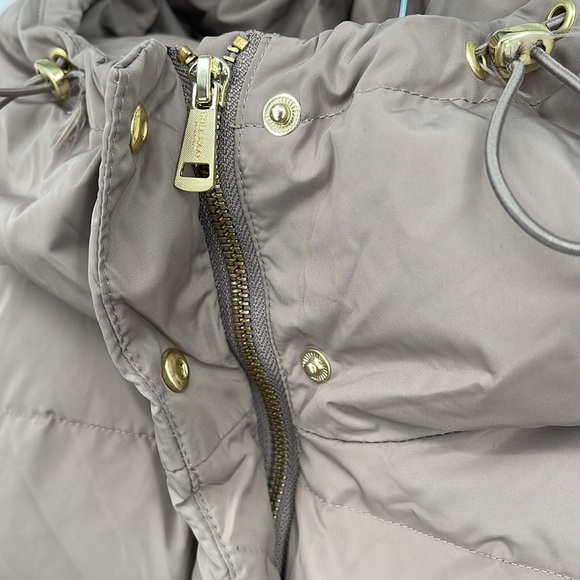 Cole Haan Women's Long Sleeve Mauve Hooded Down & Feather Jacket Size L - Picture 6 of 9